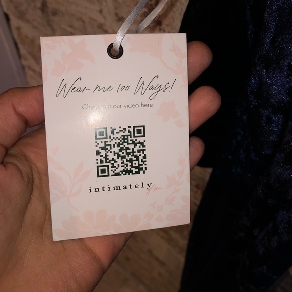 Free People New with Tags 100 Ways Convertible Bodysuit in Deep Blue Size Medium - Picture 7 of 7